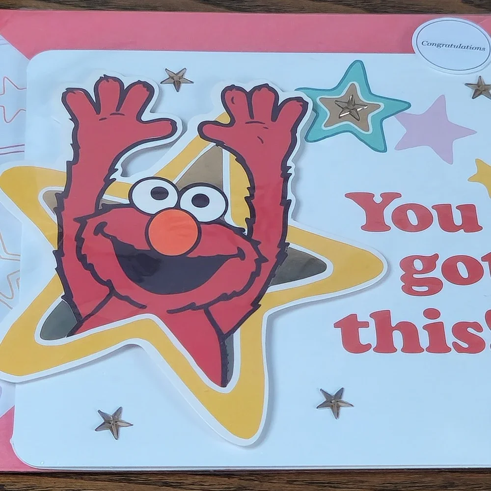 Sesame Street Elmo Congratulations Card You Got This! Superstar Greetings